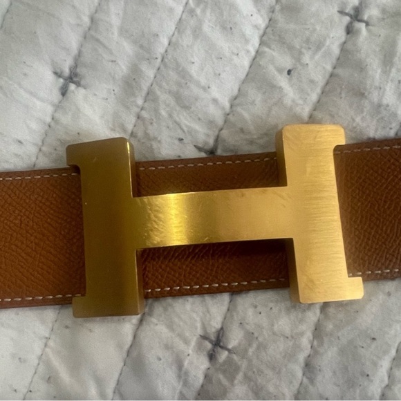 AUTHENTIC HERMES BELT  USED IN GREAT CONDITION size 38 reversible - Picture 6 of 9